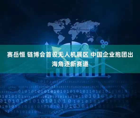 赛岳恒 链博会首设无人机展区 中国企业抱团出海角逐新赛道